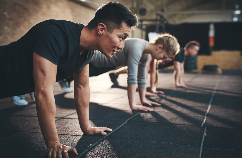 A man working out