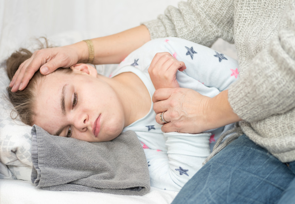 A child experiencing depression