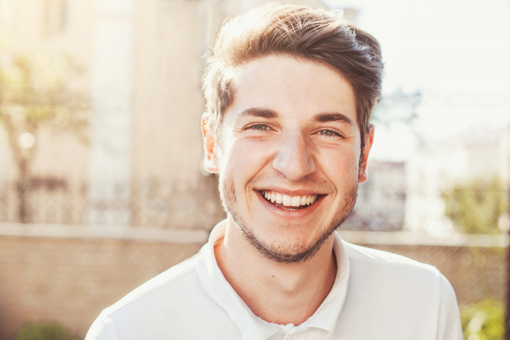 man with good teeth smiling